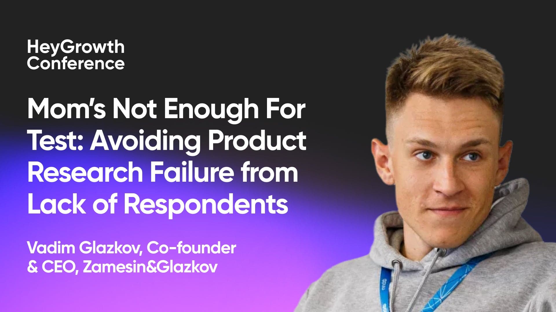 How to find respondents in a new market & avoid product research failure (Vadim Glazkov, Zamesin&Glazkov)